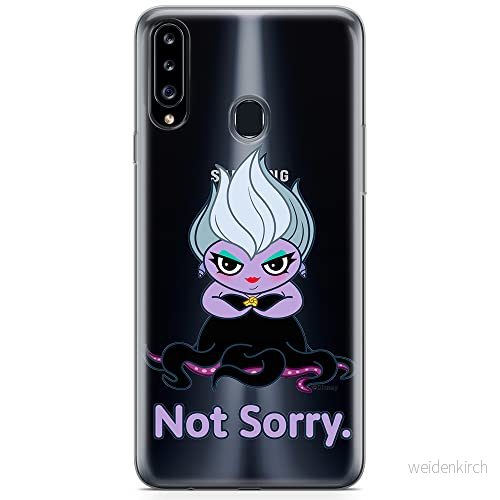 ERT GROUP mobiltelefonfodral för Samsung A20S originalt och officiellt licensierat Disney mönster Ursula 004 optimalt anpassad till formen på mobiltelefonen, gedeeltelijk transparant 5905131460837