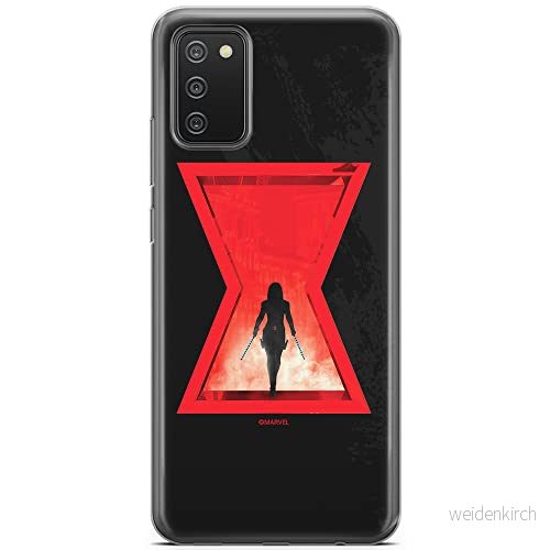 ERT GROUP mobiltelefonfodral för Samsung A02S originalt och officiellt licensierat Marvel mönster Black Widow 009 optimalt anpassad till formen på mobiltelefonen, fodral tillverkad av TPU plast 5903040226100