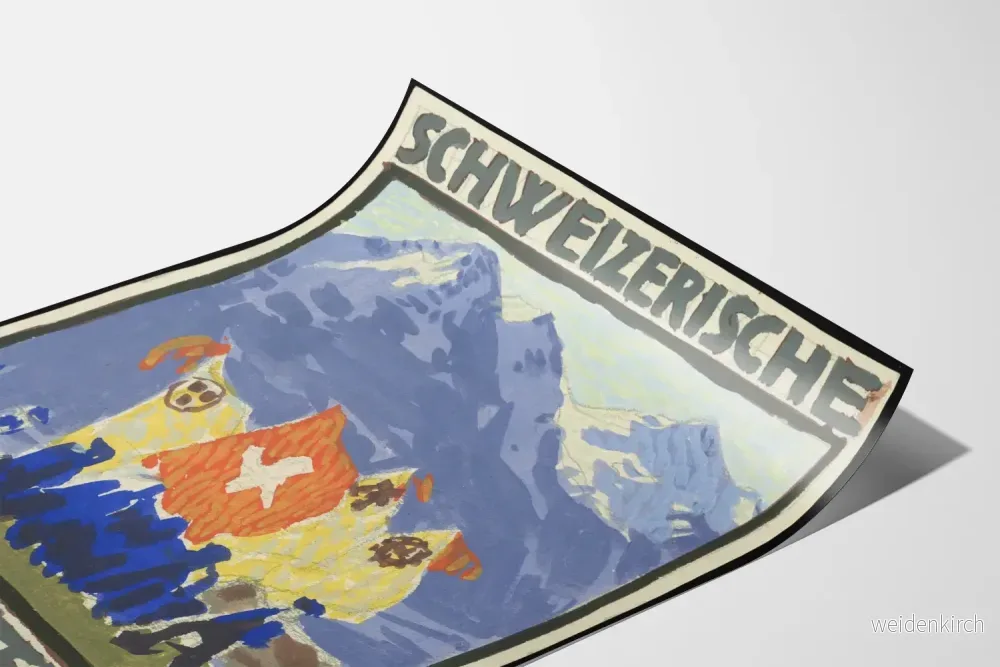 Vintageposter Schweiz Nationella Bernutställningen 1914 - Bild 3