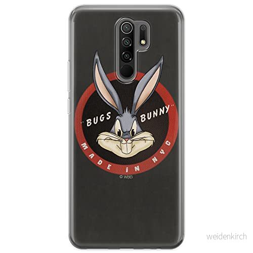 ERT GROUP mobiltelefonfodral för Xiaomi REDMI 9 originalt och officiellt licensierat Looney Tunes mönster Bugs 006 optimalt anpassad till formen på mobiltelefonen, fodral tillverkad av TPU plast 5903040290514