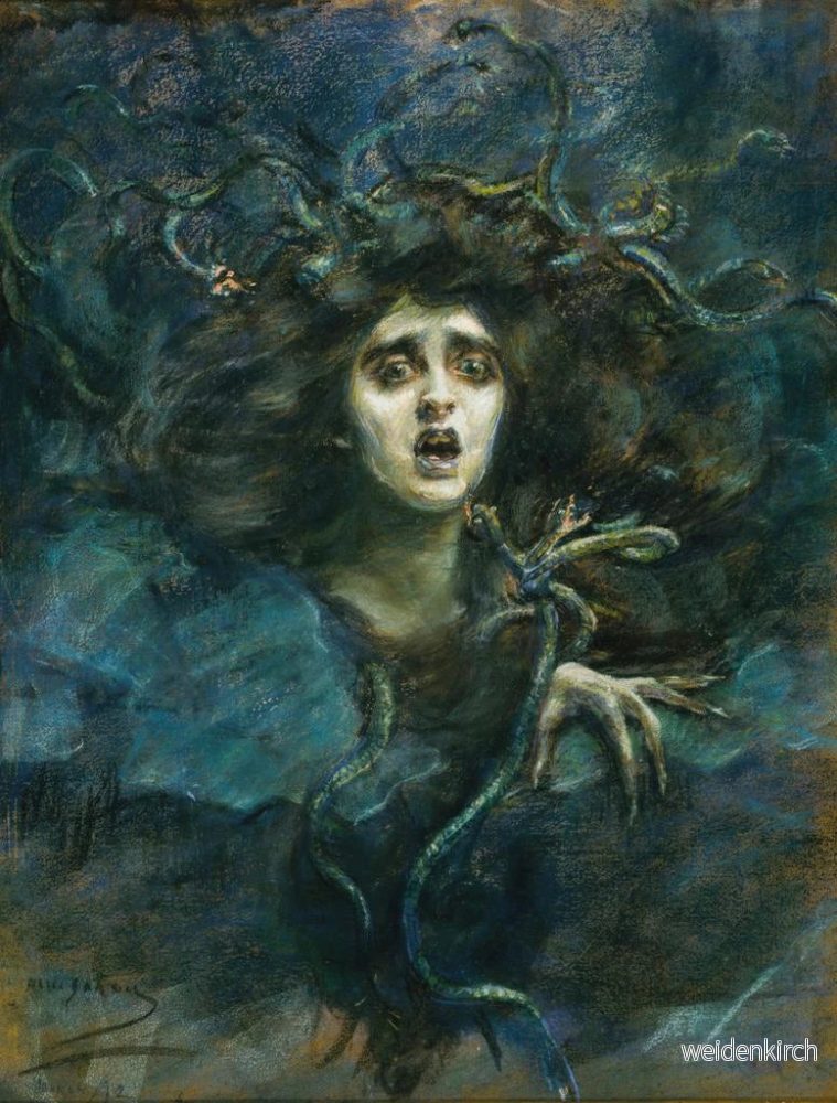Målning Medusa Laura Dreyfus Barney - Alice Pike Barney | Konsttryck - Bild 2