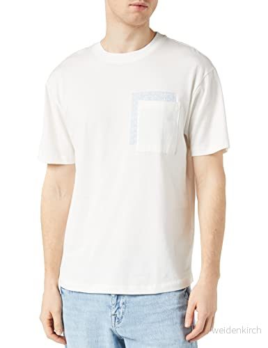 TOM TAILOR Denim herr T shirt 1035589, 12906 Wool White, M 4065869823166