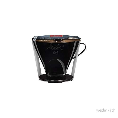 Melitta 4006508217571 Hållarväskor, Kaffefilter 1 x 6 Standard, Plast, Svart, 217571 4006508217571