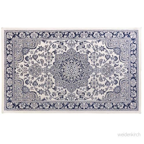 douceur d'intérieur, Rektangelmatta (68 x 110 cm) Cherine blå, vävd viskos 3574387414943