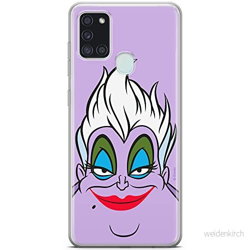 ERT GROUP mobiltelefonfodral för Samsung A21s originalt och officiellt licensierat Disney mönster Ursula 002 optimalt anpassad till formen på mobiltelefonen, gedeeltelijk transparant 5903040257326
