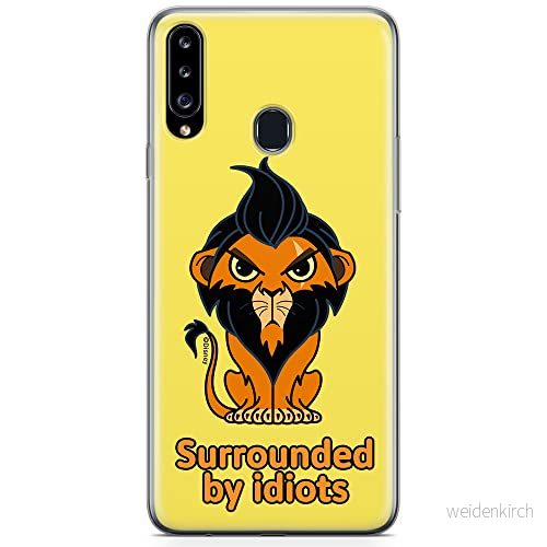 ERT GROUP mobiltelefonfodral för Samsung A20S originalt och officiellt licensierat Disney mönster Scar 001 optimalt anpassad till formen på mobiltelefonen, fodral tillverkad av TPU plast 5905131441355