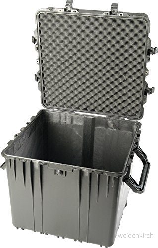 PELI 0370 kubformad skyddande hardcase, IP67 vattentät, 227 liters kapacitet, tillverkad i USA, inget skum, svart 19428038533
