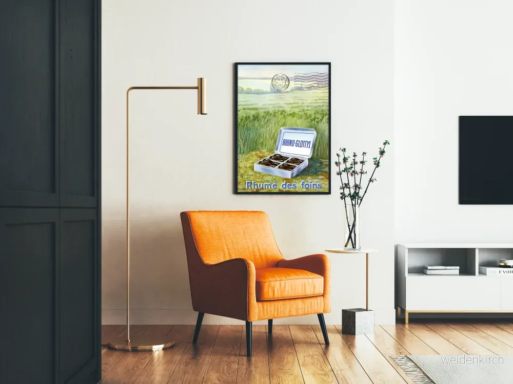 Vintageposter Rhino-Glottyl för retro väggdekoration - Bild 2