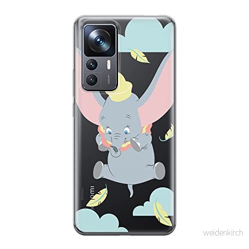 ERT GROUP mobiltelefonfodral för Xiaomi 12T/12T pro/K50 Ultra originalt och officiellt licensierat Disney mönster Dumbo 014 optimalt anpassad till formen på mobiltelefonen, gedeeltelijk transparant 5905511580537