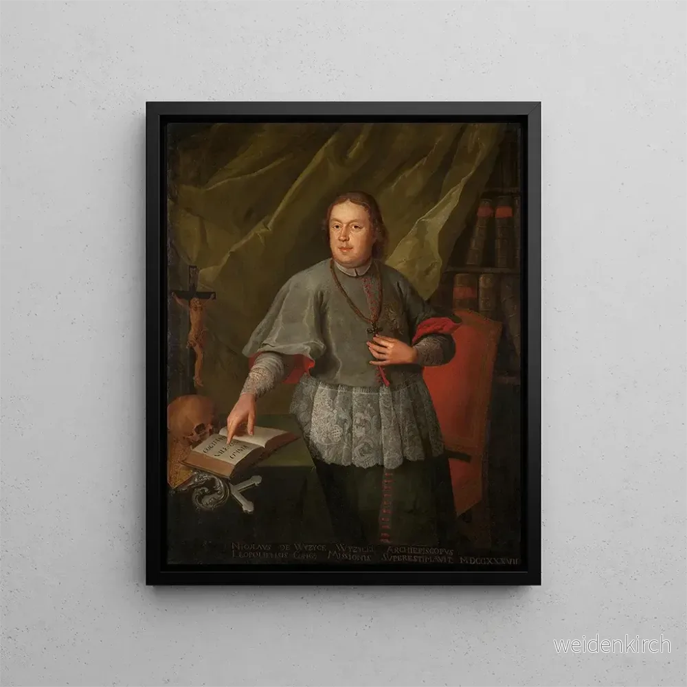 Målning Porträtt av Mikołaj Wyżycki, född 1757, ärkebiskop av Lviv - Anonym | Konsttryck