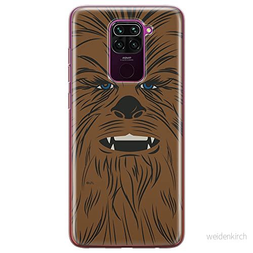 ERT GROUP mobiltelefonfodral för Xiaomi REDMI NOTE 9 originalt och officiellt licensierat Star Wars mönster Chewbacca 005 anpassad till formen på mobiltelefonen, fodral tillverkad av TPU plast 5903040333754