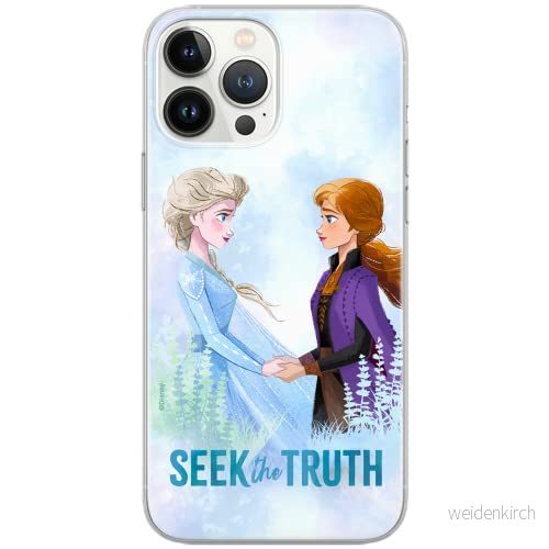 ERT GROUP mobiltelefonfodral för Iphone 13 PRO originalt och officiellt licensierat Disney mönster Frozen 006 Vit optimalt anpassad till formen på mobiltelefonen, fodral tillverkad av TPU plast 5903932852677