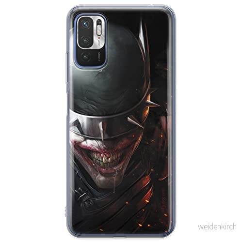 ERT GROUP mobiltelefonfodral för Xiaomi REDMI NOTE 10 5G / POCO M3 PRO originalt och officiellt licensierat DC mönster Batman Who Laughs 002, fodral tillverkad av TPU plast 5904805616051