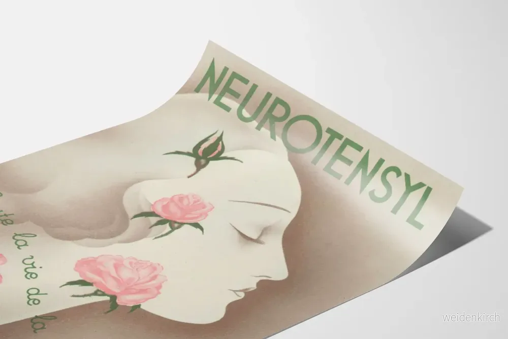 Vintageposter Neurotensyl för kvinnor och rosor - Bild 3