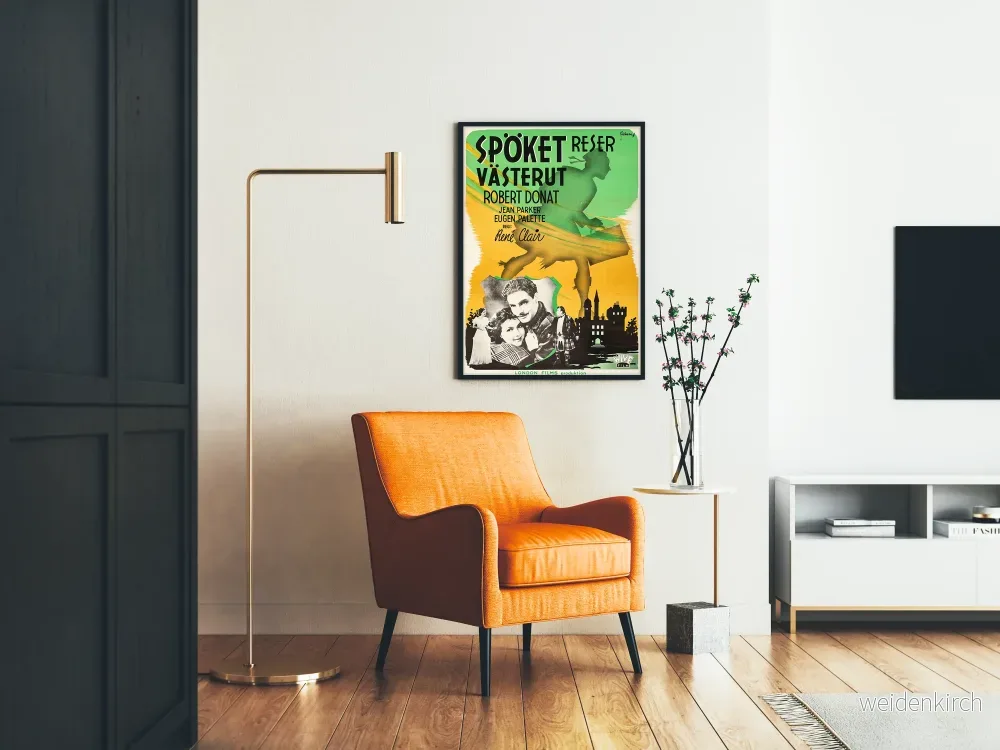 Vintageaffisch Spöket Reser Västerut Poster Film Klassisk - Bild 2