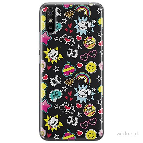 ERT GROUP mobiltelefonfodral för Xiaomi REDMI 9A originalt och officiellt licensierat Disney mönster Mickey & Minnie 013 optimalt anpassad till formen på mobiltelefonen, fodral tillverkad av TPU plast 5903040269039