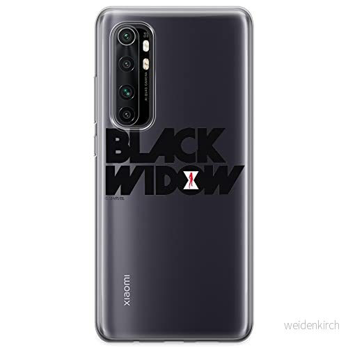 ERT GROUP mobiltelefonfodral för Xiaomi MI NOTE 10 Lite originalt och officiellt licensierat Marvel mönster Black Widow 010 optimalt anpassad till formen på mobiltelefonen, gedeeltelijk transparant 5904805587733