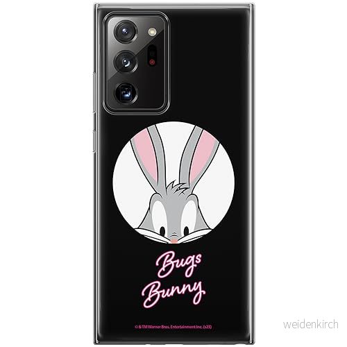 ERT GROUP mobiltelefonfodral för Samsung GALAXY NOTE 20 ULTRA originalt och officiellt licensierat Looney Tunes mönster Bugs 023, fodral tillverkad av TPU plast 5905795088897