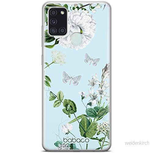 ERT GROUP mobiltelefonfodral för Samsung A21s originalt och officiellt licensierat Babaco mönster Flowers 030 optimalt anpassad till formen på mobiltelefonen, fodral tillverkad av TPU plast 5905131275677