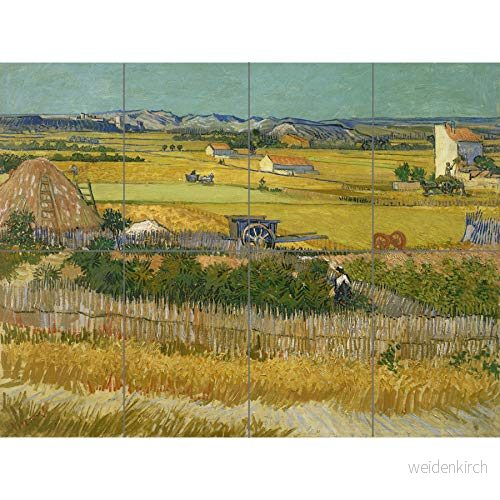 Artery8 Vincent Van Gogh De Oogst XL Giant Panel Poster (8 sektioner) 5059360893574