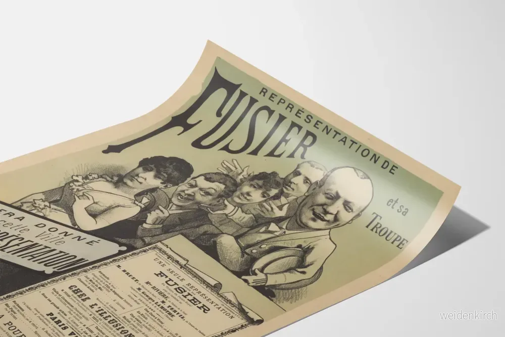 Vintageposter föreställning av Fusilier och hans troupe - Bild 3