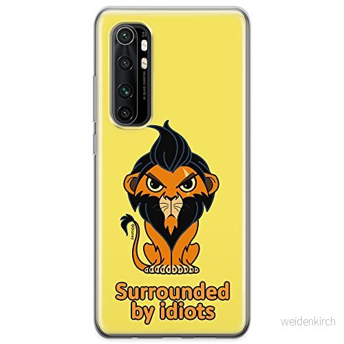 ERT GROUP mobiltelefonfodral för Xiaomi MI NOTE 10 Lite originalt och officiellt licensierat Disney mönster Scar 001 optimalt anpassad till formen på mobiltelefonen, fodral tillverkad av TPU plast 5905131441782