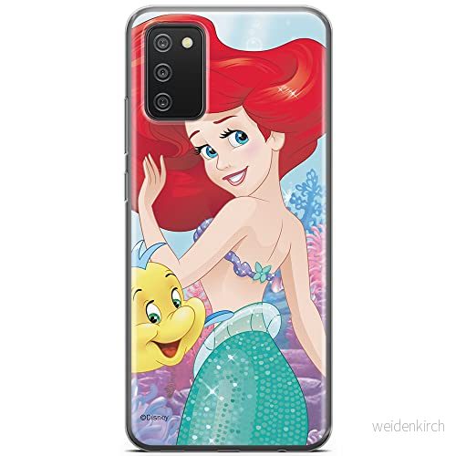 ERT GROUP mobiltelefonfodral för Samsung A02S originalt och officiellt licensierat Disney mönster Ariel and Flounder 001 optimalt anpassad till formen på mobiltelefonen, fodral tillverkad av TPU plast 5903040238264