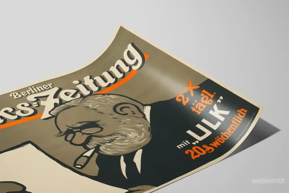 Vintageposter Berliner Volks-Zeitung - Retro väggdekoration - Bild 2