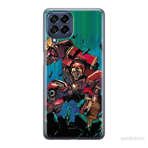 ERT GROUP mobiltelefonfodral för Samsung M53 5G originalt och officiellt licensierat Marvel mönster Iron Man 018 optimalt anpassad till formen på mobiltelefonen, fodral tillverkad av TPU plast 5905511396534