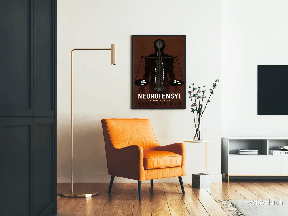 Vintageposter Neurotensyl balanserar det sympatiska nervsystemet - Bild 2