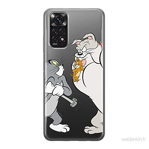ERT GROUP mobiltelefonfodral för Xiaomi REDMI NOTE 11S 4G / 11 originalt och officiellt licensierat Tom & Jerry mönster 001, gedeeltelijk transparant 5905511557126