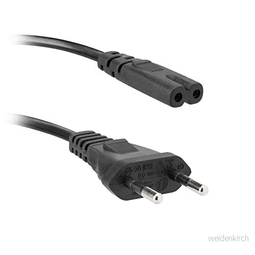 Ekon Strömkabel för PC, skrivare, bildskärmar, Euro 8 IEC C7 kontakt, italiensk 1,5 meter, trasselbeständig, trasselfri 8018417224539