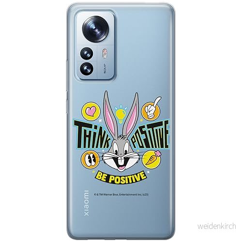 ERT GROUP mobiltelefonfodral för Xiaomi 12 PRO originalt och officiellt licensierat Looney Tunes mönster Bugs 019 optimalt anpassad till formen på mobiltelefonen, gedeeltelijk transparant 5905795082925