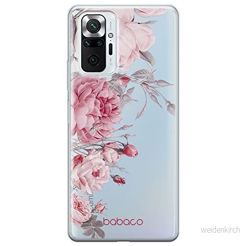 ERT GROUP mobiltelefonfodral för Xiaomi REDMI NOTE 10 PRO originalt och officiellt licensierat Babaco mönster Flowers 059 optimalt anpassad till formen på mobiltelefonen, gedeeltelijk transparant 5905131373595