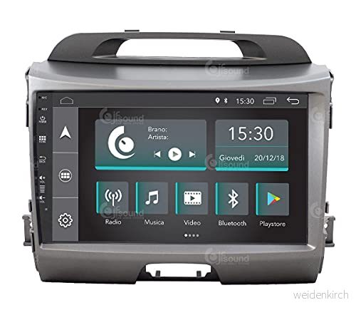Costum Fit Bilradio för Kia Sportage Android GPS Bluetooth WiFi USB Full HD Touchscreen Display 9" Easyconnect 8059307178525