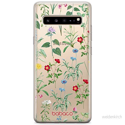 ERT GROUP mobiltelefonfodral för Samsung S10 5G originalt och officiellt licensierat Babaco mönster Flowers 042 optimalt anpassad till formen på mobiltelefonen, gedeeltelijk transparant 5905131317292