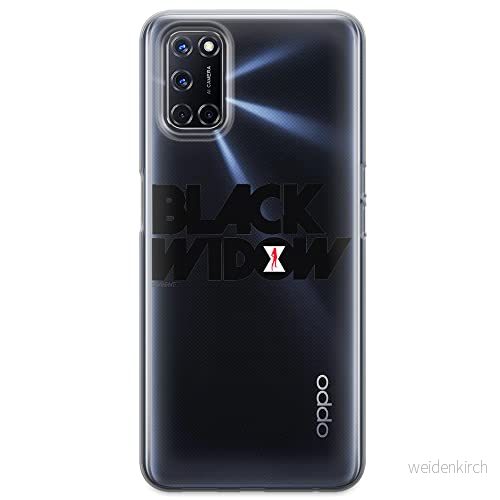 ERT GROUP mobiltelefonfodral för Oppo A92/ A72/ A52 originalt och officiellt licensierat Marvel mönster Black Widow 010 optimalt anpassad till formen på mobiltelefonen, gedeeltelijk transparant 5903040201527