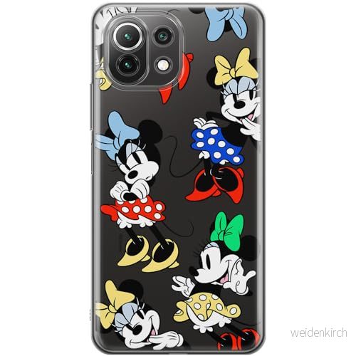 ERT GROUP mobiltelefonfodral för Xiaomi 11 LITE 4G / 5G originalt och officiellt licensierat Disney mönster Minnie 076 optimalt anpassad till formen på mobiltelefonen, gedeeltelijk transparant 5905795027483
