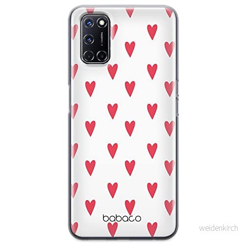 ERT GROUP mobiltelefonfodral för Oppo A92/ A72/ A52 originalt och officiellt licensierat Babaco mönster Hearts 004 optimalt anpassad till formen på mobiltelefonen, gedeeltelijk transparant 5904805018985