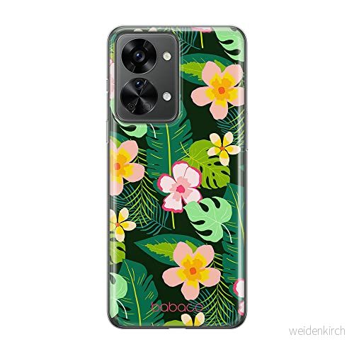 ERT GROUP mobiltelefonfodral för Oneplus NORD 2T 5G originalt och officiellt licensierat Babaco mönster Flowers 019 optimalt anpassad till formen på mobiltelefonen, fodral tillverkad av TPU plast 5905511270940