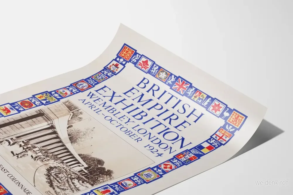 Vintage väggdekor: British Empire Exhibition Wembley 1924 - Poster - Bild 3