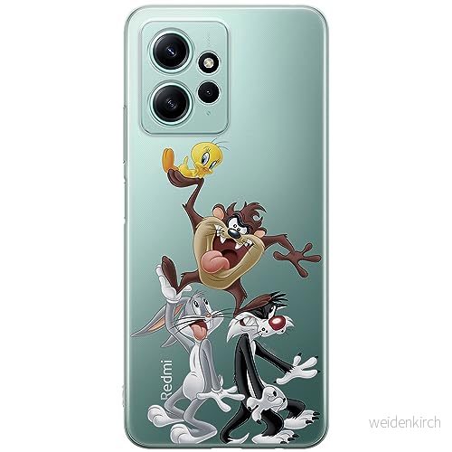 ERT GROUP mobiltelefonfodral för Xiaomi REDMI NOTE 12 4G originalt och officiellt licensierat Looney Tunes mönster 001 optimalt anpassad till formen på mobiltelefonen, gedeeltelijk transparant 5905511954772