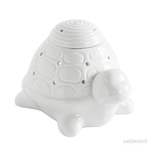 Brûle Parfum Céramy Franklin doftande Fondant brännare samtida hantverksobjekt enkel aromaterapi modern interiör söt sköldpaddsstaty 45 ml H 11,5 cm Zen'Aroôme 3700643508808