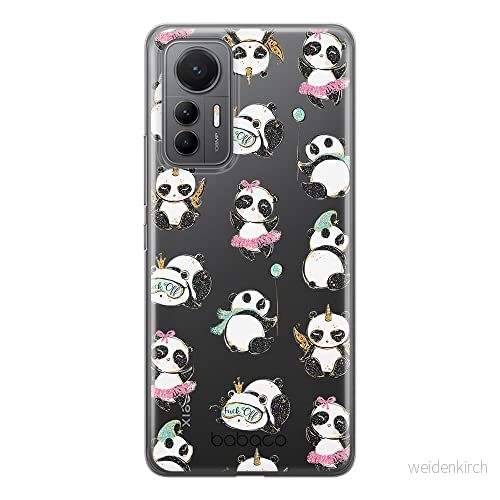ERT GROUP mobiltelefonfodral för Xiaomi 12 LITE originalt och officiellt licensierat Babaco mönster Panda 008 optimalt anpassad till formen på mobiltelefonen, gedeeltelijk transparant 5905511509699