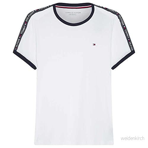 Tommy Hilfiger mäns 'Repeat Logo' Lounge T shirt, Vit (vit), S 8719257654189