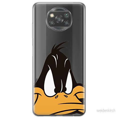 ERT GROUP mobiltelefonfodral för Xiaomi POCOPHONE X3 originalt och officiellt licensierat Looney Tunes mönster Duffy 001 optimalt anpassad till formen på mobiltelefonen, gedeeltelijk transparant 5903537126098