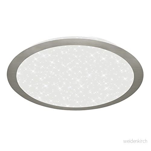 BRILONER - LED taklampa backlighteffect, star decor, neutral vit färgtemperatur, Ø360 mm, matt nickel 4002707405788