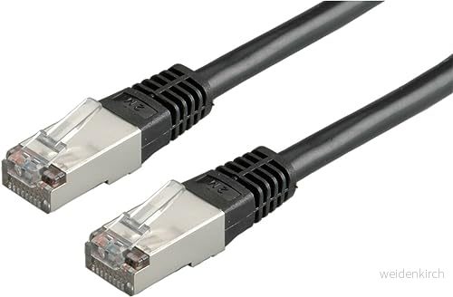 ROLINE Patchkabel Kat.5e (klass D) S/FTP, svart, 0,5 m 7611990167197