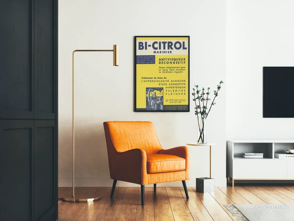 Vintageposter Bi-Citrol Marinär Antiviskös Avsvällande - Bild 2