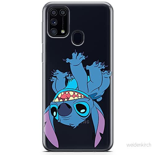 ERT GROUP mobiltelefonfodral för Samsung M31 originalt och officiellt licensierat Disney mönster Stitch 013 optimalt anpassad till formen på mobiltelefonen, gedeeltelijk transparant 5905131203861